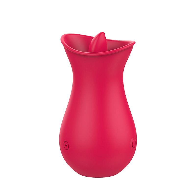Vibrador de Clitóris com Língua e sucção - Formato Rosa - Lira
