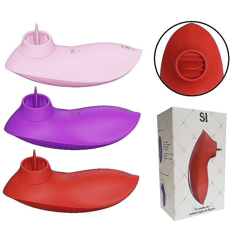 Vibrador de Clitóris com Língua Estimuladora - Rosa