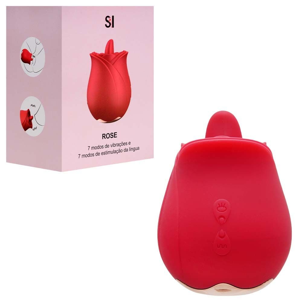 Vibrador De Clitóris Com Língua Rosa 3 Sexy Import