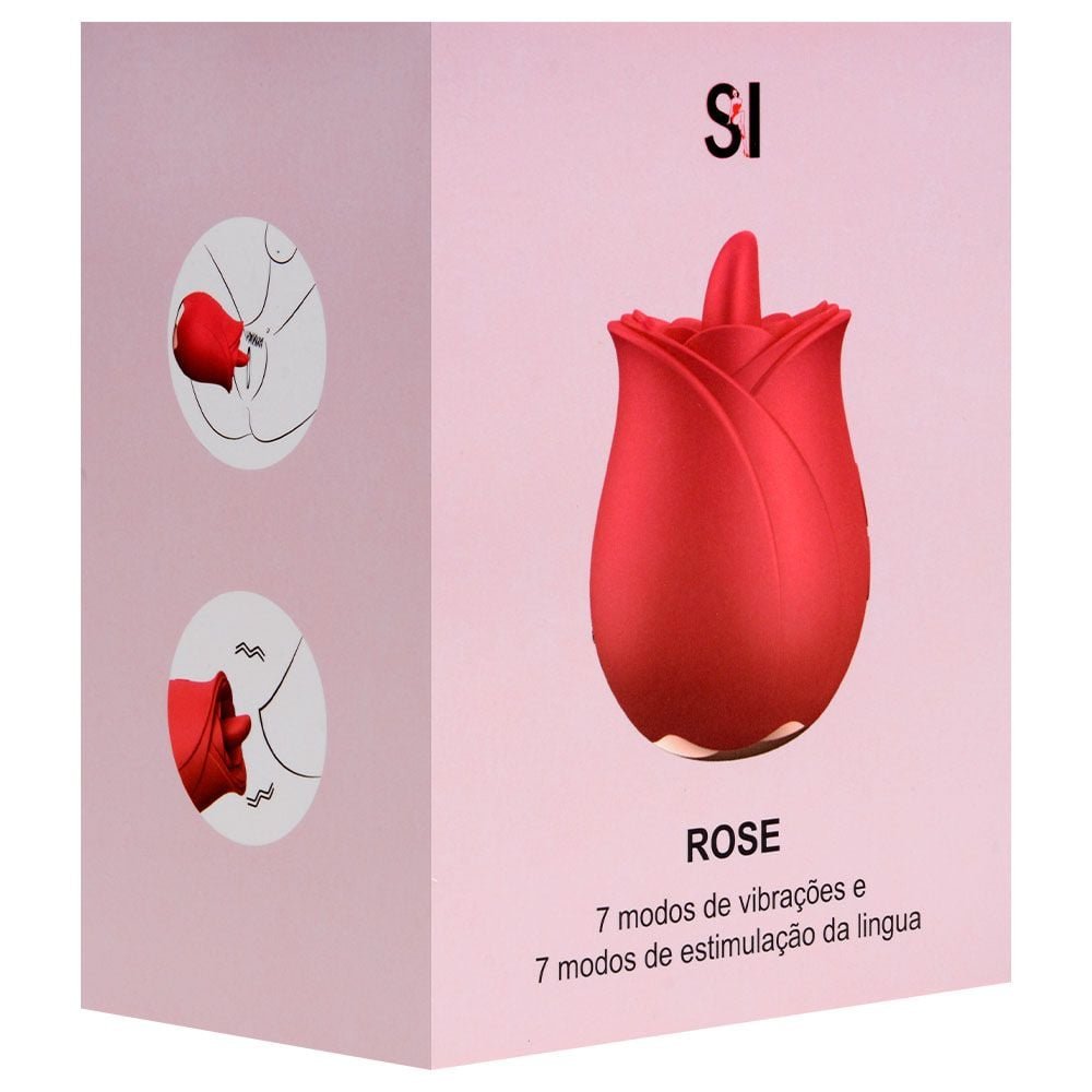 Vibrador De Clitóris Com Língua Rosa 3 Sexy Import