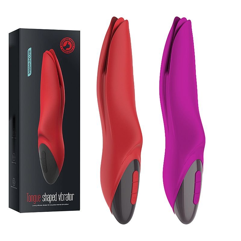 Vibrador de Clitóris com Língua - Tongue Shaped - Roxo