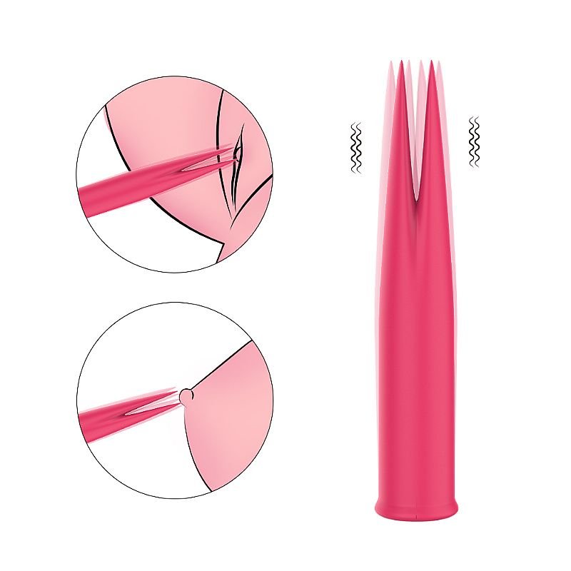 Vibrador de Clitóris com Ponta Estimuladora - Pink