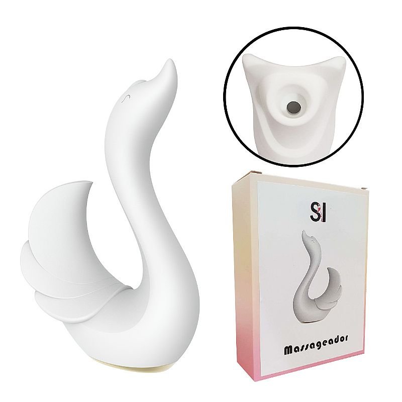 Vibrador de Clitóris com Pulsação - Formato de Cisne