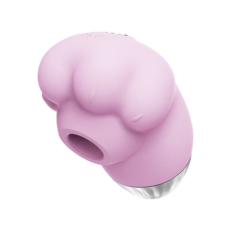 Vibrador de Clitóris / com Pulsação - Formato de Patinha - 6.8 x 3.8 - Roxo