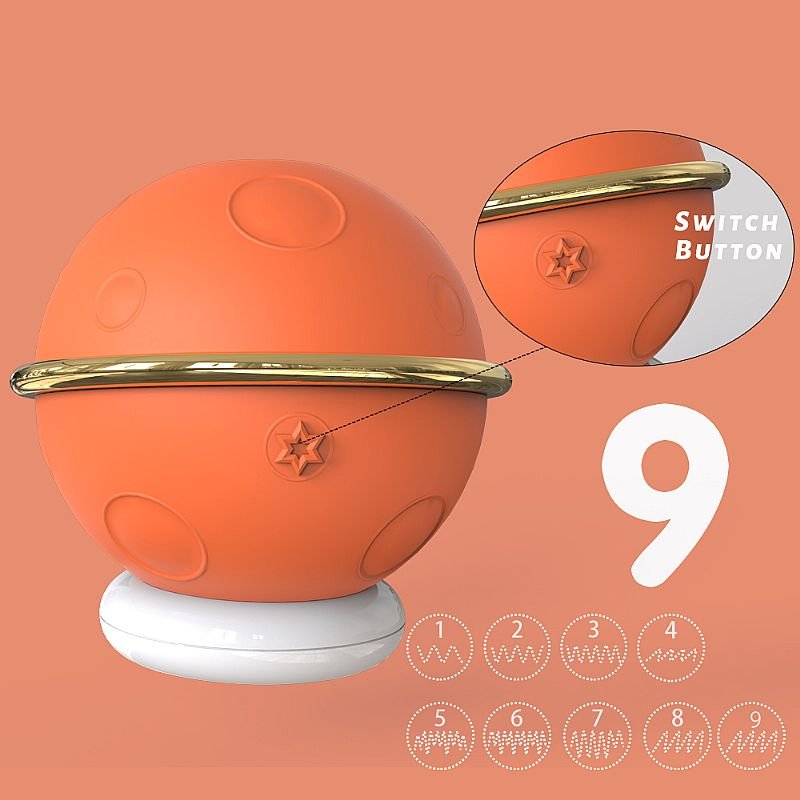 Vibrador de Clitóris com Pulsação - Planet - S-Hande - Laranja
