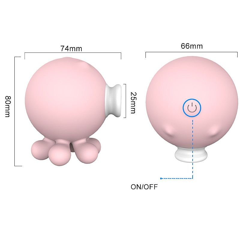 Vibrador de Clitóris com Pulsação Recarregavél - Octopi - S-Hande