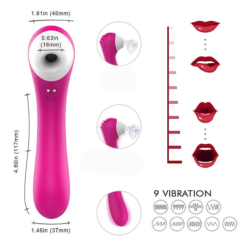 Vibrador de Clitóris com Pulsação Recarregável - Screaming - S-Hande - Azul