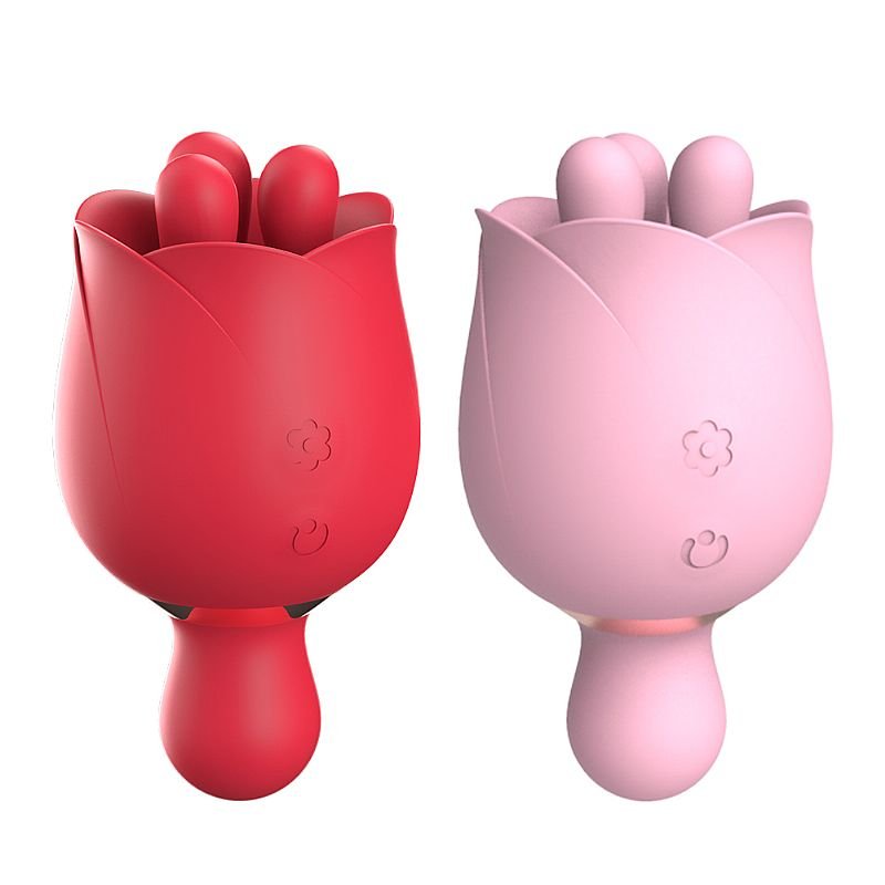 Vibrador de clitóris com Rotação - Rosa Me-not 2 - S-Hande - Vermelho