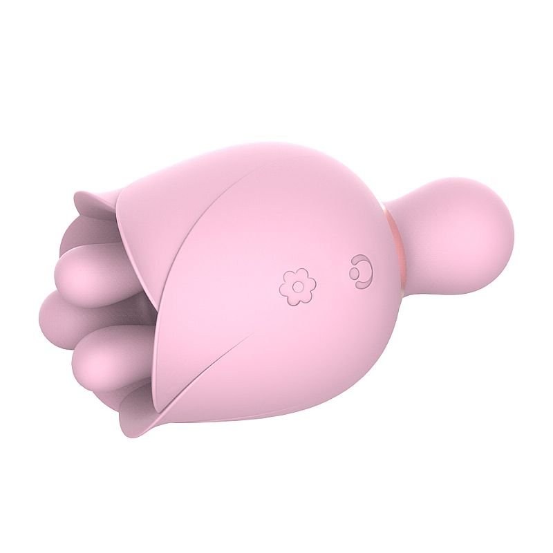 Vibrador de clitóris com Rotação - Rosa Me-not 2 - S-Hande - Vermelho