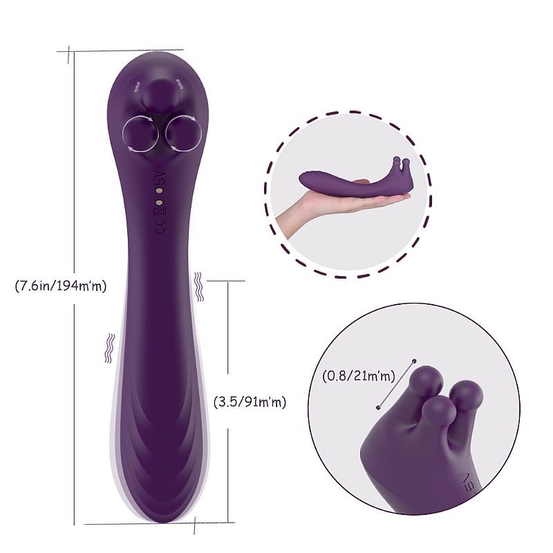 Vibrador de Clitóris com Rotação - S-Hande - Roxo