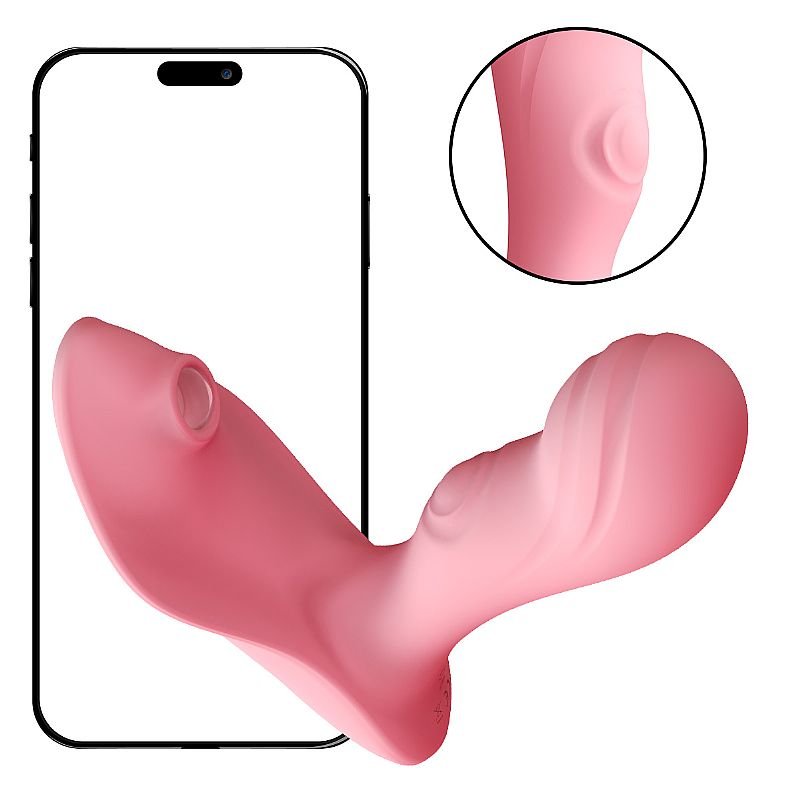 Vibrador de Clitóris e Ponto G com Pulsação e Dedilhar / Tapping - via APP
