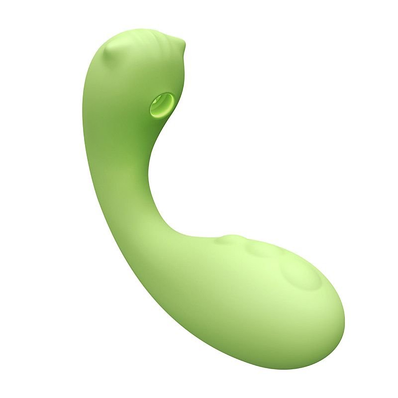 Vibrador de Clitóris e Ponto G com Pulsação via APP - Verde