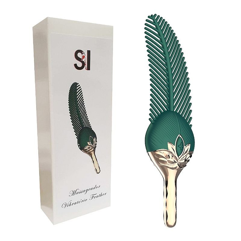 Vibrador de clitóris Formato de Pena / Recarregável - Feather