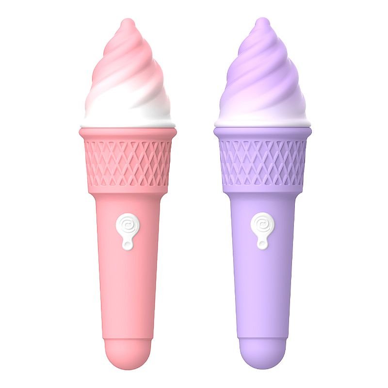 Vibrador de Clitóris - Formato de Sorvete - Roxo
