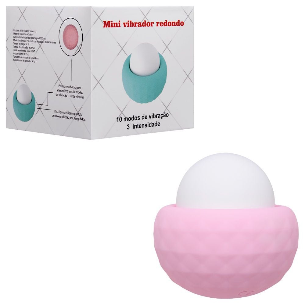 Vibrador De Clitóris Pérola 10 Modos Usb Sexy Import