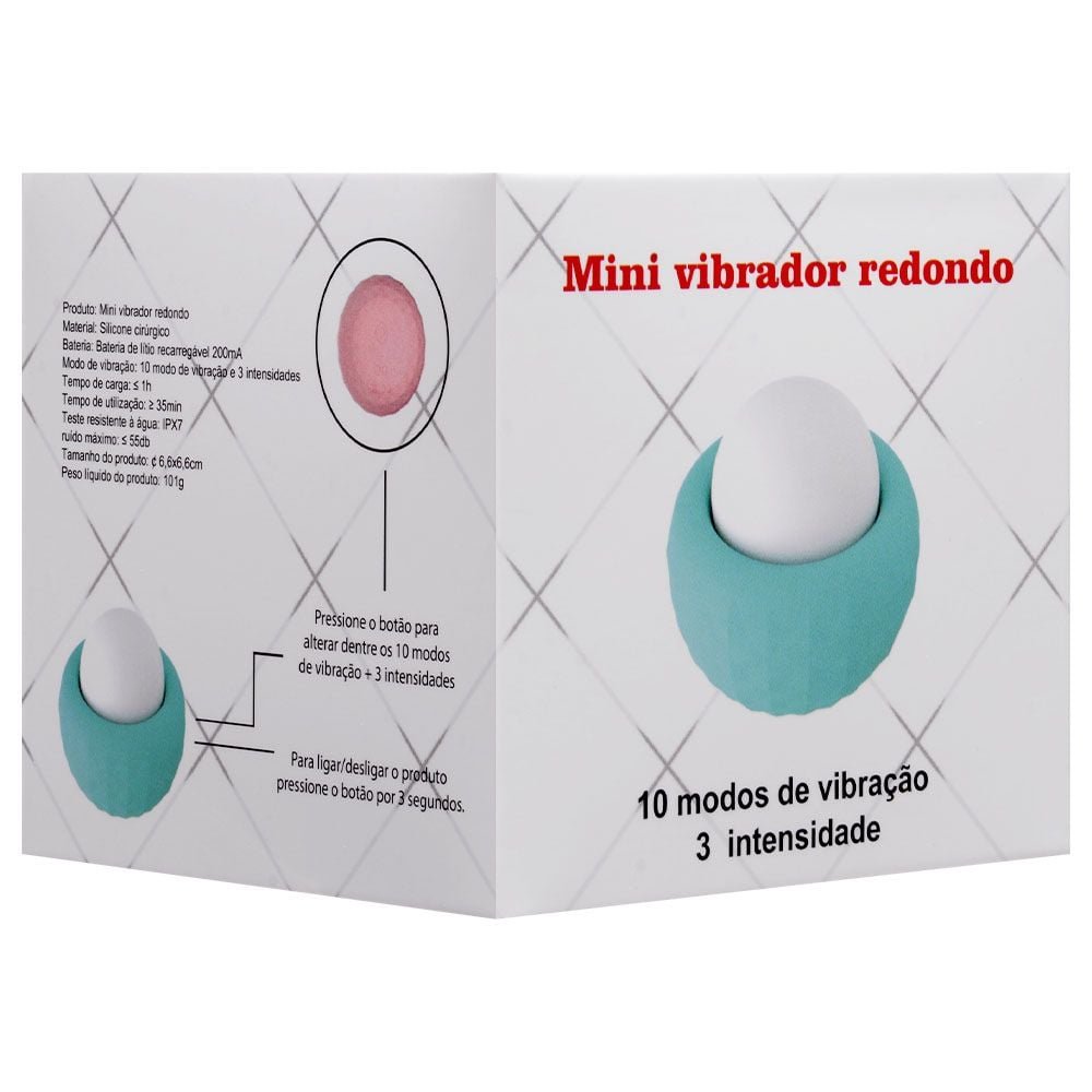 Vibrador De Clitóris Pérola 10 Modos Usb Sexy Import