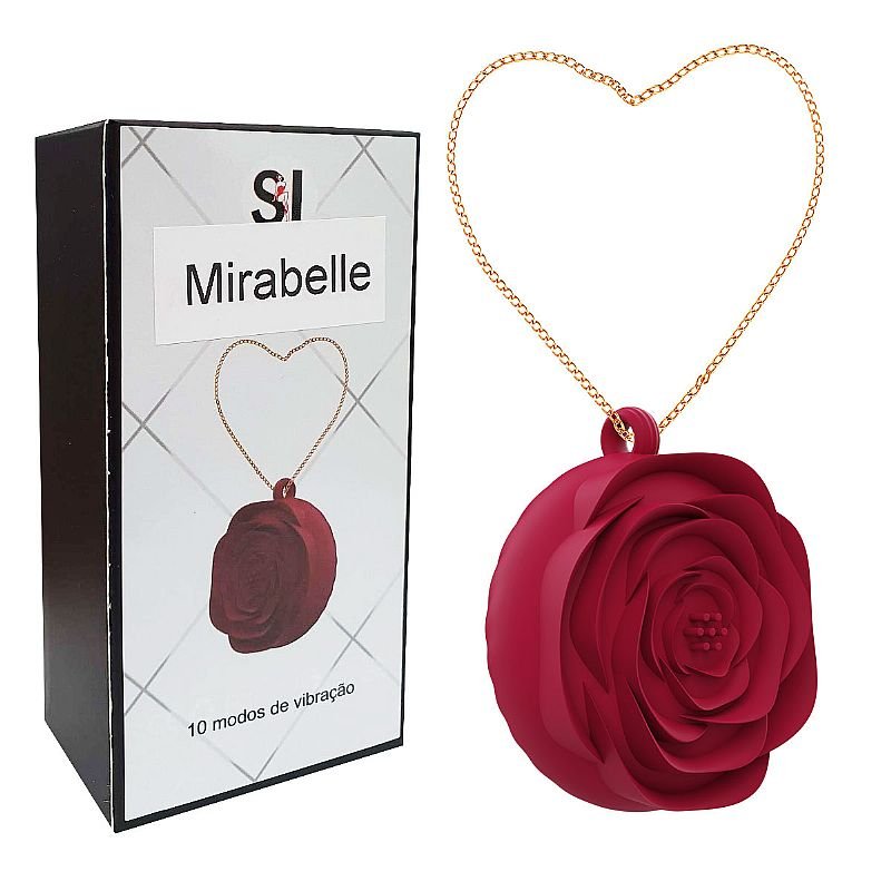 Vibrador de Clitóris - Rosa / Formato de Colar - Mirabelle - ALWUP