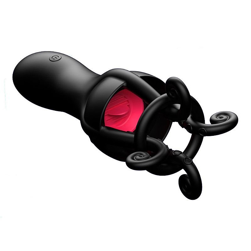 Vibrador de Glande com Estimulador de Língua