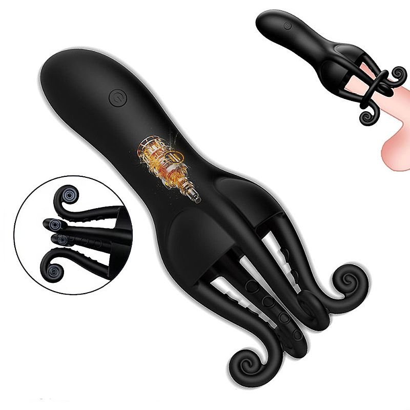 Vibrador de Glande com Estimulador de Língua