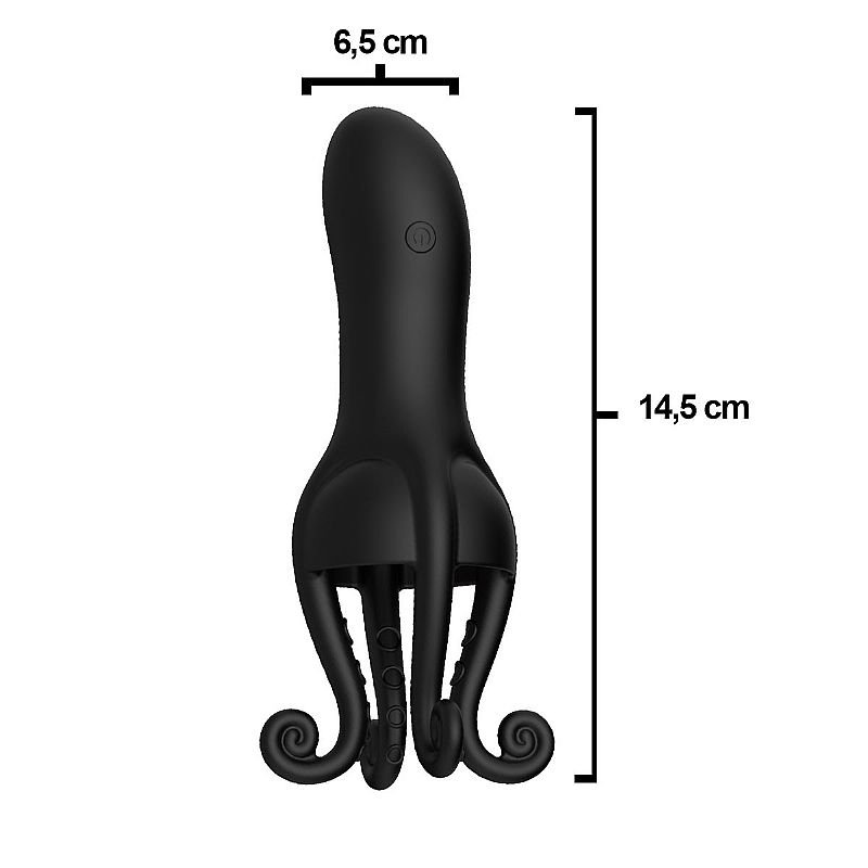 Vibrador de Glande com Estimulador de Língua