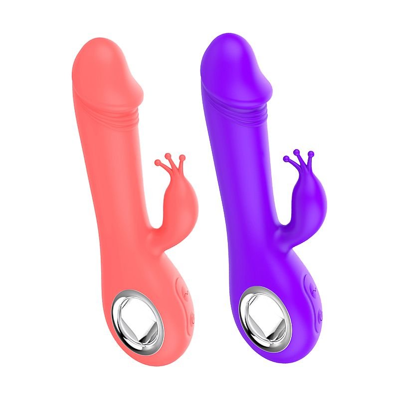 Vibrador de Ponto G com 360° e clitóris - Função de Aquecimento