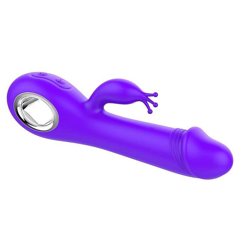 Vibrador de Ponto G com 360° e clitóris - Função de Aquecimento