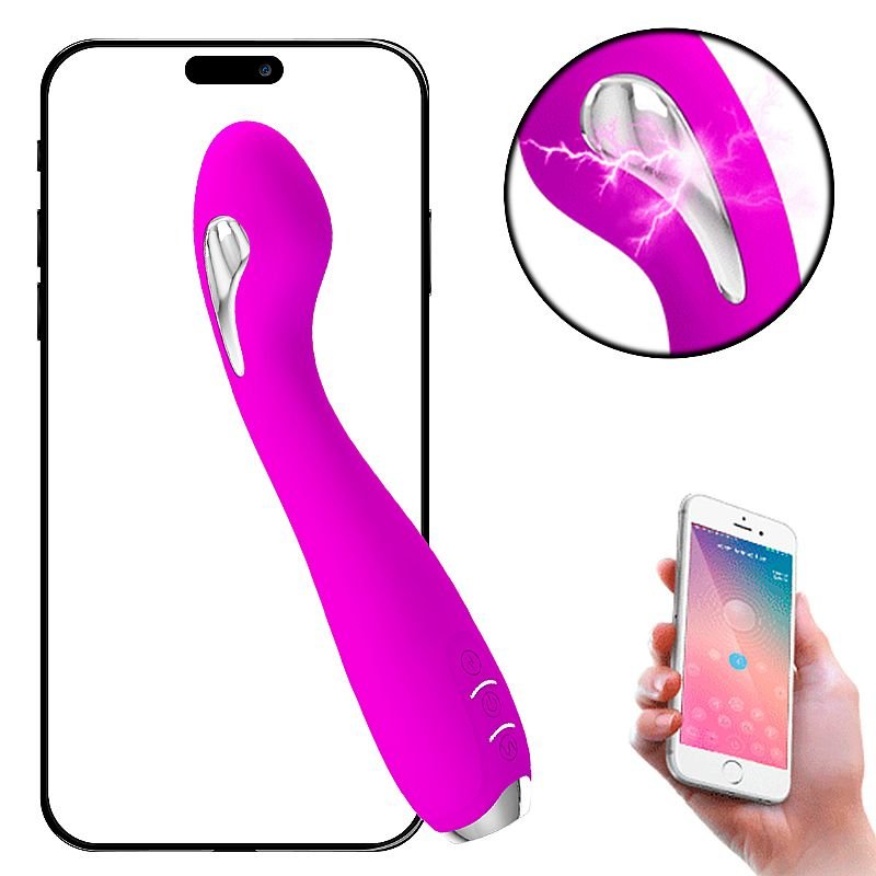 Vibrador de Ponto G com Choque - Homunculus - Pretty Love - Conexão via APP