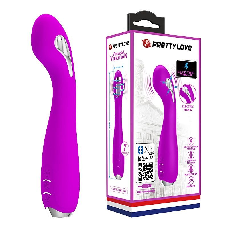 Vibrador de Ponto G com Choque - Homunculus - Pretty Love - Conexão via APP