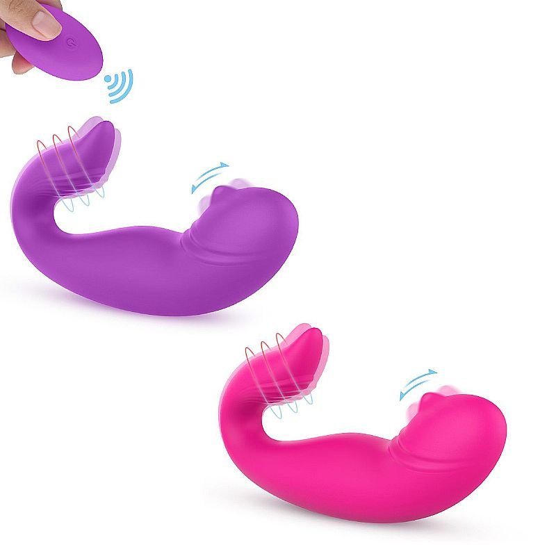 Vibrador de Ponto G com Controle e Dedilhar - Manny-RCT - S-Hande - Roxo