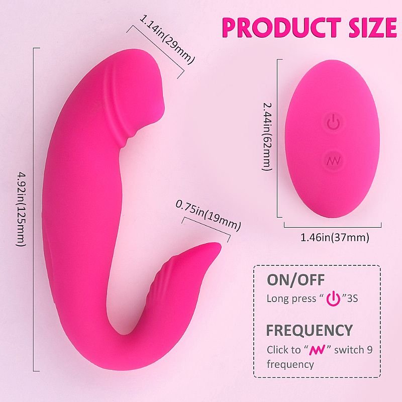 Vibrador de Ponto G com Controle e Dedilhar - Manny-RCT - S-Hande - Pink