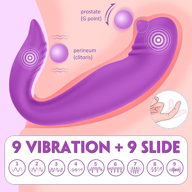 Vibrador de Ponto G com Controle e Dedilhar - Manny-RCT - S-Hande - Pink