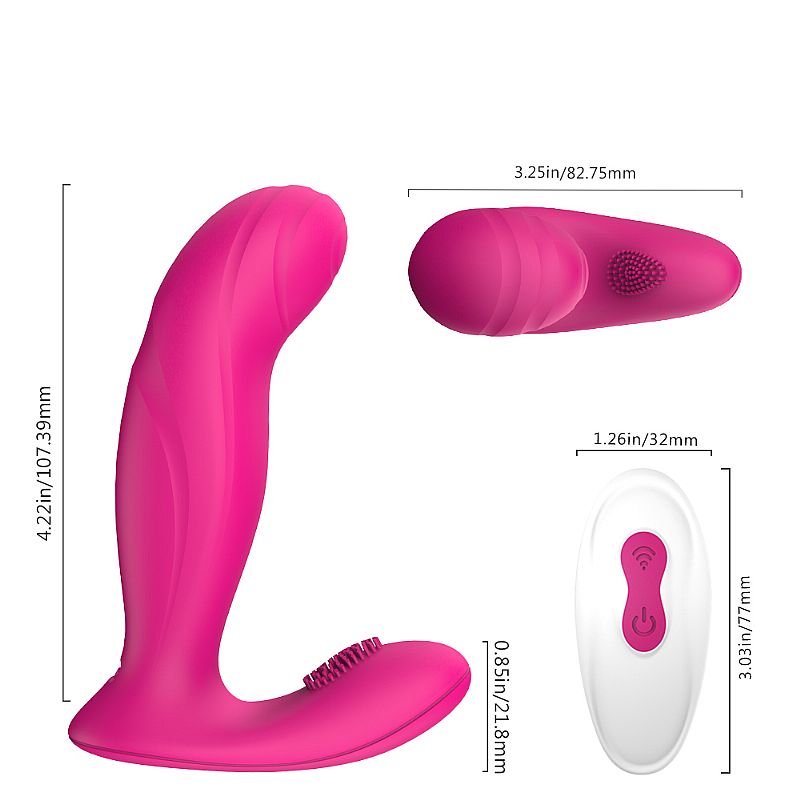 Vibrador de Ponto G com Controle Remoto - Prog-RCT - S-Hande - Pink