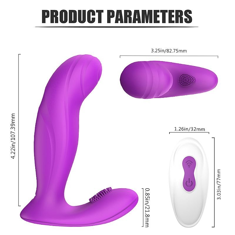 Vibrador de Ponto G com Controle Remoto - Prog-RCT - S-Hande - Roxo
