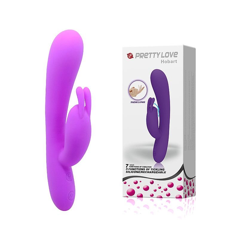 Vibrador de Ponto G com Dedilhar de clitóris - Hobart - Pretty Love - Pink