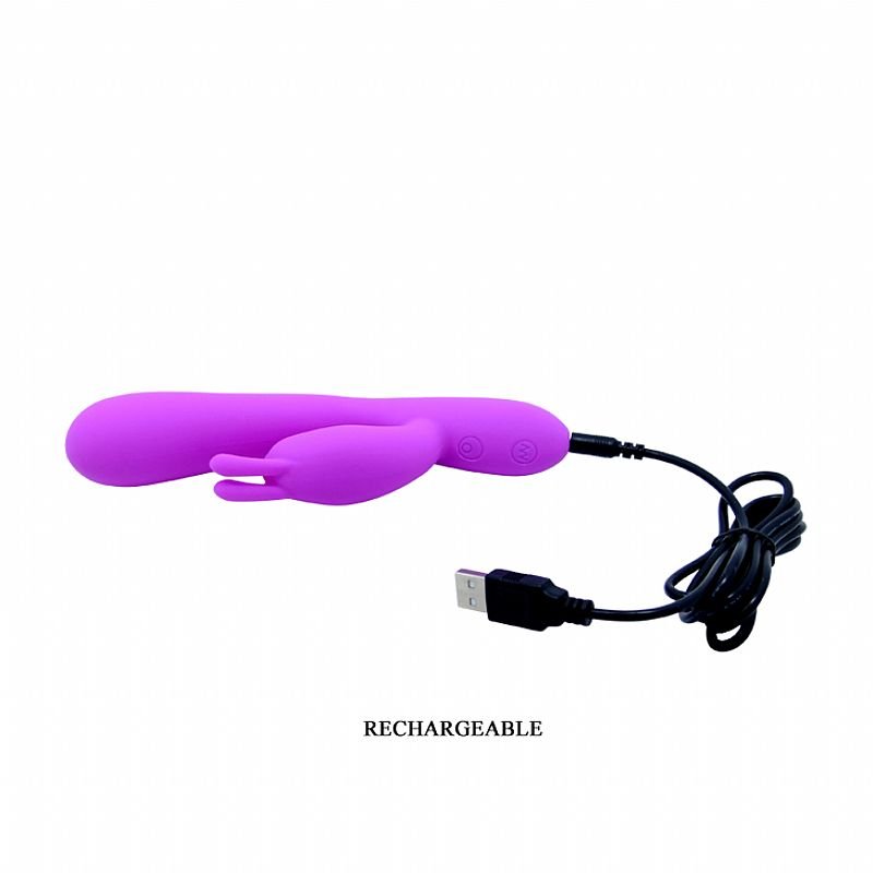 Vibrador de Ponto G com Dedilhar de clitóris - Hobart - Pretty Love - Roxo