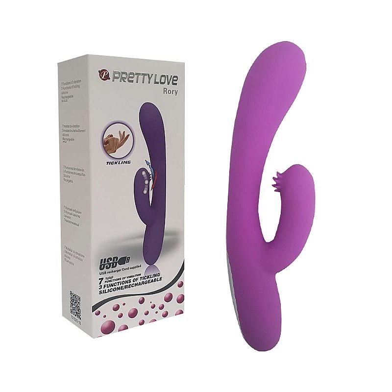 Vibrador de Ponto G com Dedilhar de clitóris - Rory - Pretty Love