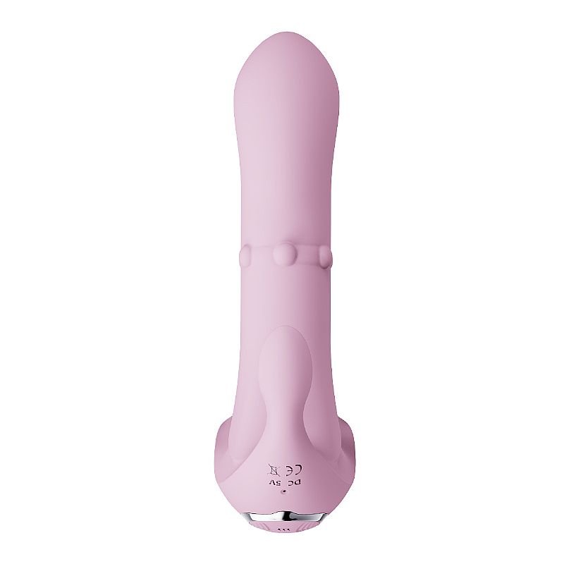 Vibrador de ponto G com Dedilhar / Pulsação / vai e vem de Anel - À Longa Distância - APP - Rosa