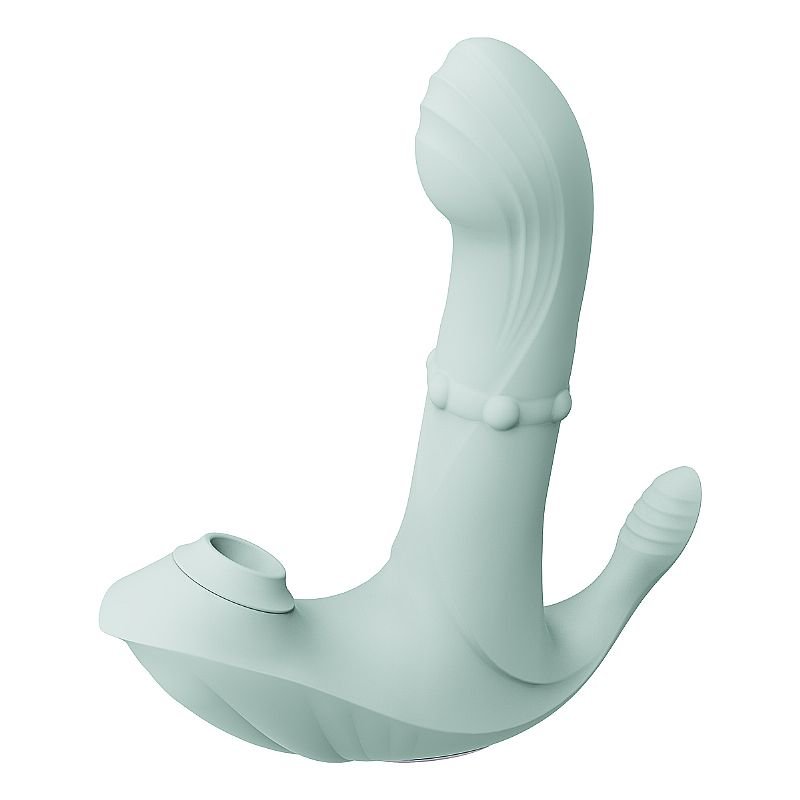 Vibrador de ponto G com Dedilhar / Pulsação / vai e vem de Anel - À Longa Distância - APP - Roxo