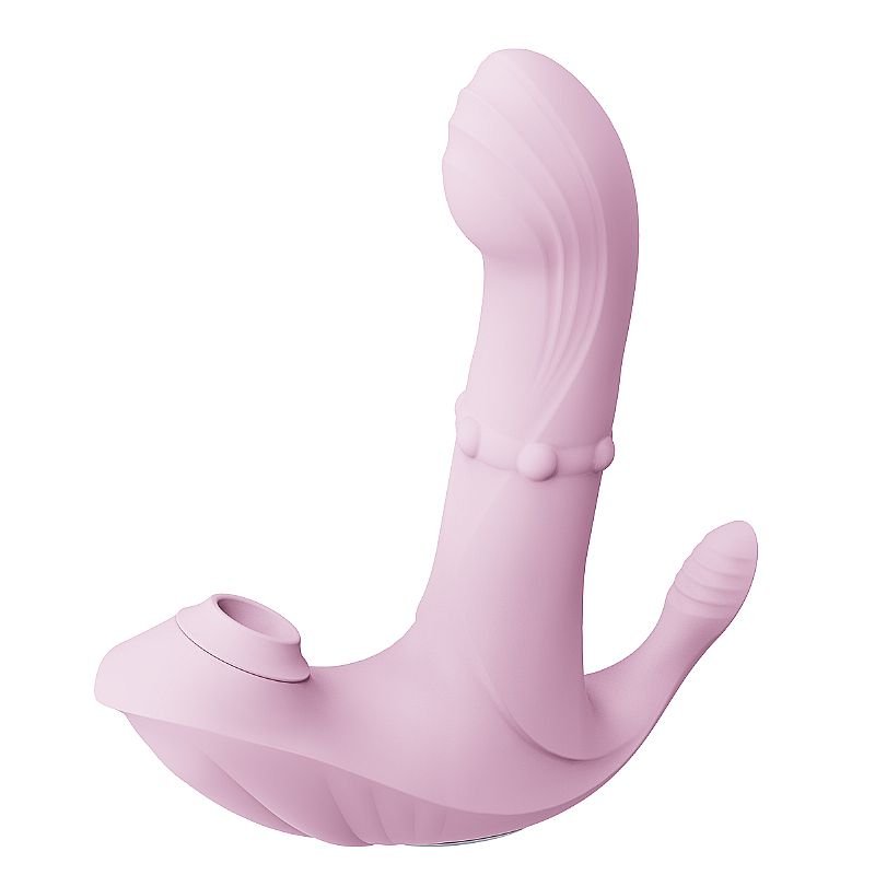 Vibrador de ponto G com Dedilhar / Pulsação / vai e vem de Anel - À Longa Distância - APP - Roxo