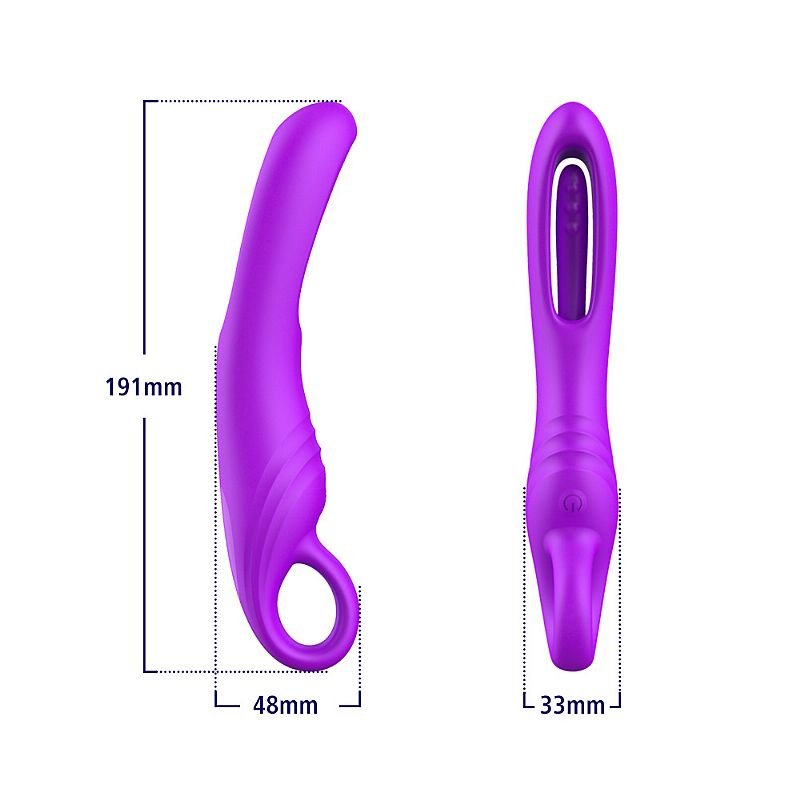 Vibrador de Ponto G com Dedilhar / Slap - Manna