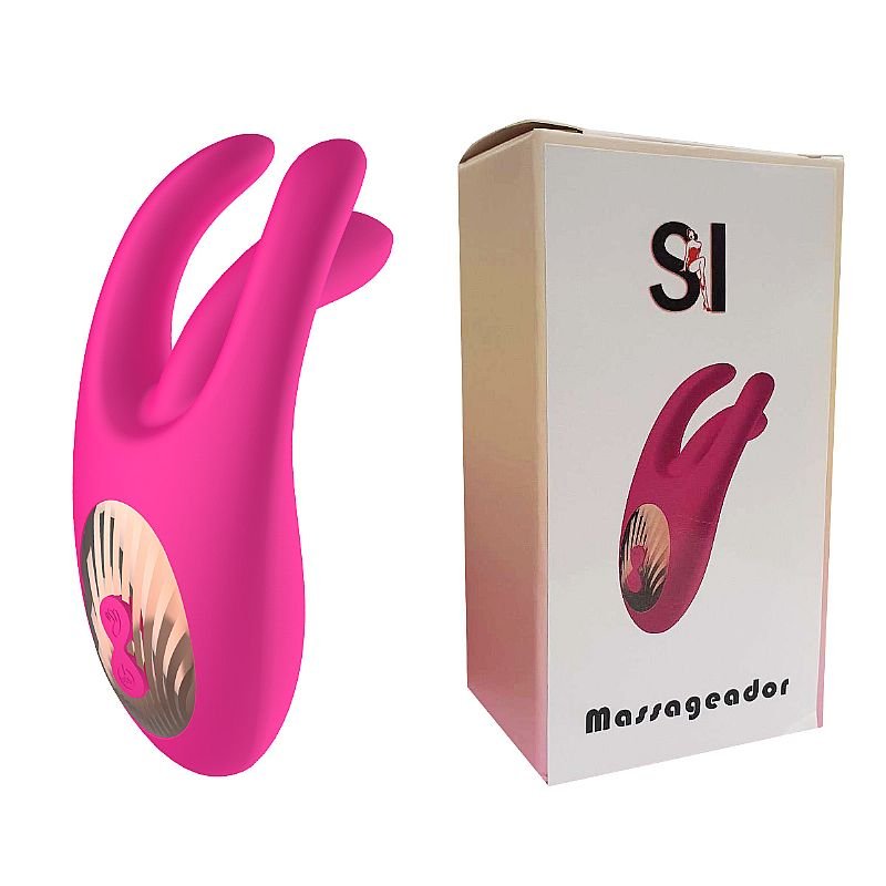 Vibrador de Ponto G com estimulador de Clitóris - Dedilhar / Vem cá