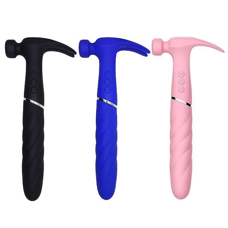 Vibrador de Ponto G com formato de Martelo - Preto