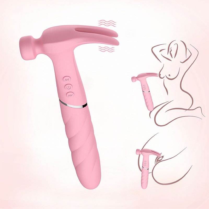 Vibrador de Ponto G com formato de Martelo - Azul