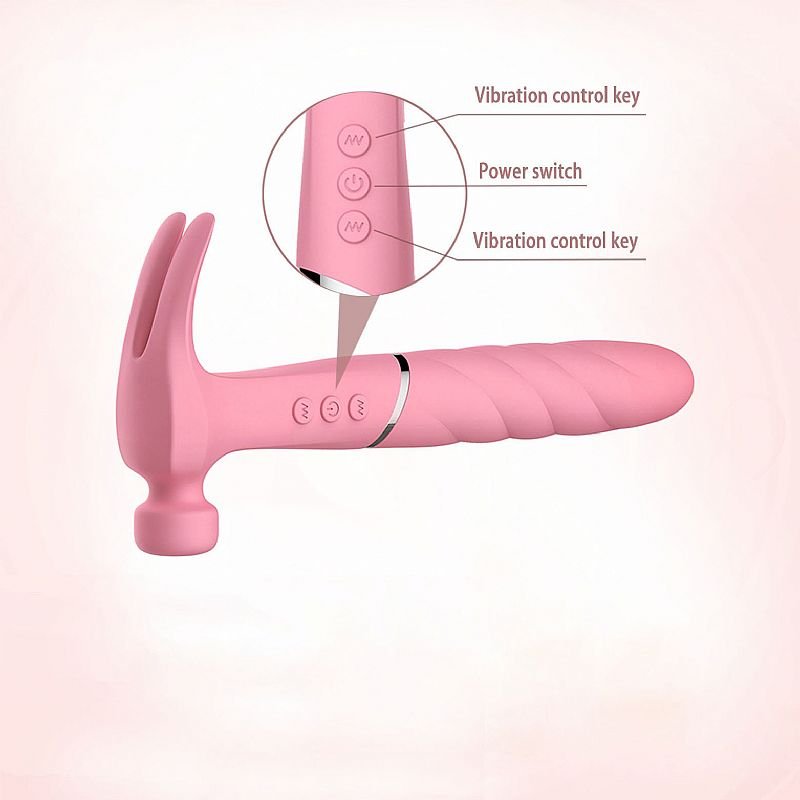 Vibrador de Ponto G com formato de Martelo - Azul
