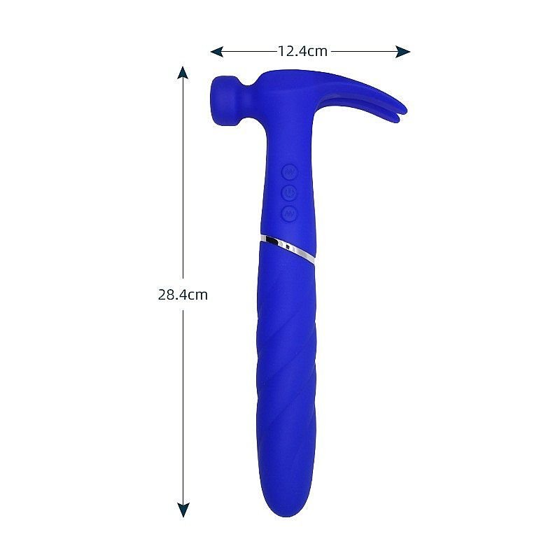 Vibrador de Ponto G com formato de Martelo - Azul