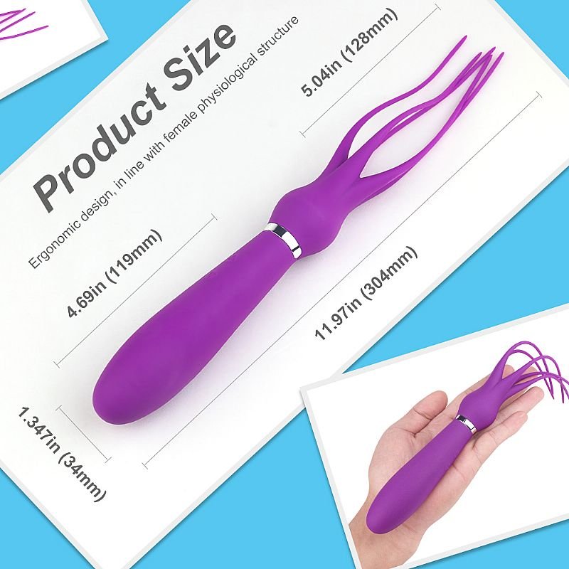 Vibrador de Ponto G com Pontas de chibata - S-Hande