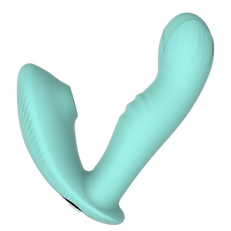 Vibrador de Ponto G com Pulsação - Dedilhar / Vem cá - Verde