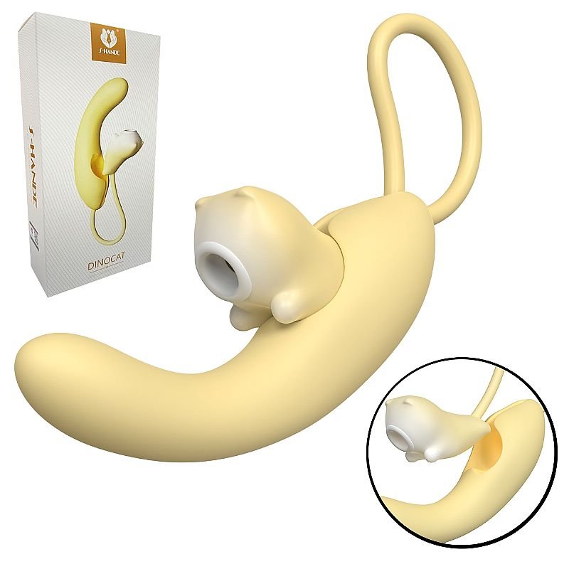 Vibrador de Ponto G com Pulsação e Dedilhar - Dinocat - S-Hande