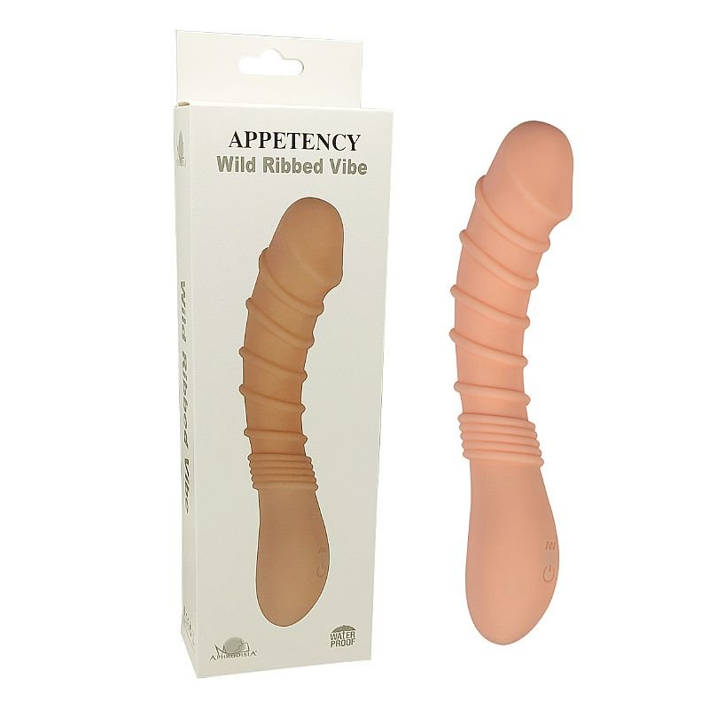Vibrador de Ponto G com Textura Anelar - Recarregável - Aphrodisia - Pele