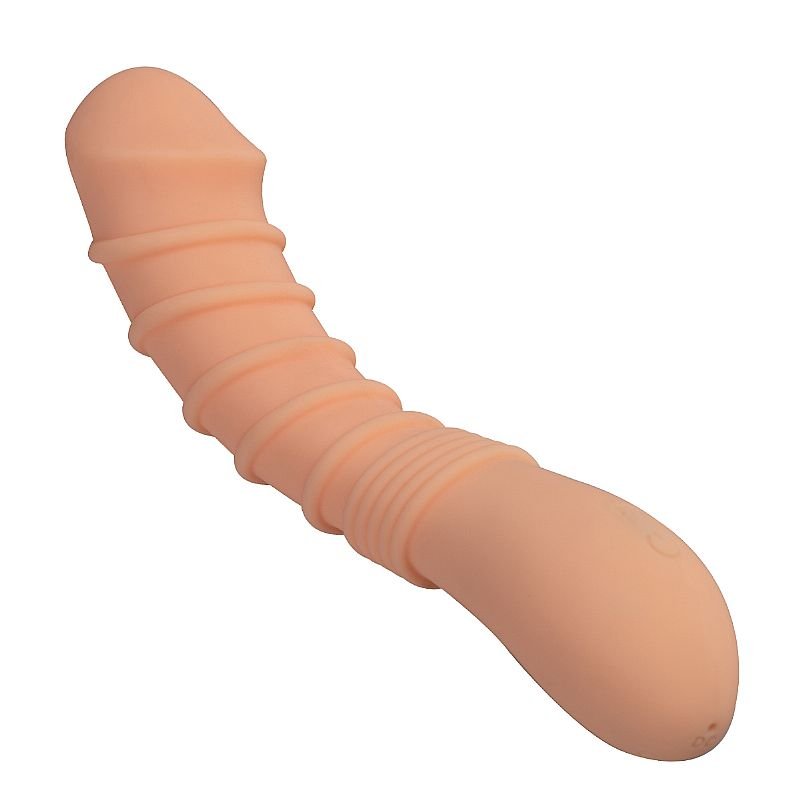 Vibrador de Ponto G com Textura Anelar - Recarregável - Aphrodisia - Pele